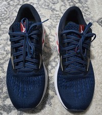 Tênis de corrida Mizuno Wave Inspire 17 masculino tamanho 9 Índia tinta azul ouro branco, usado comprar usado  Enviando para Brazil