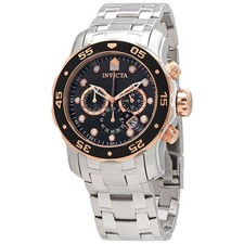 Relógio masculino Invicta Pro Diver cronógrafo mostrador preto 80036 comprar usado  Enviando para Brazil