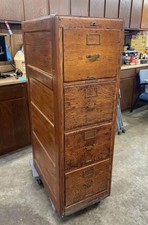 solid wood oak file cabinet for sale  Fairview