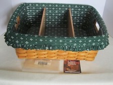 Longaberger 2001 SOLUCIONES DE ALMACENAMIENTO MEDIO Cesta + Protector + Forro + Divisores segunda mano  Embacar hacia Mexico