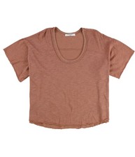 Camiseta básica Project Social T feminina costura externa sólida, marrom laranja, P comprar usado  Enviando para Brazil