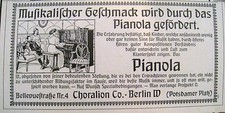 Riginalwerbung reklame pianola gebraucht kaufen  Saarwellingen
