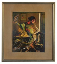 Portrait gouache gitane d'occasion  Marseille X