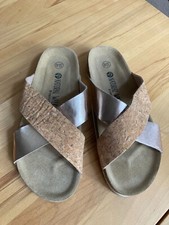 Sommerschuhe sandalen gold gebraucht kaufen  Berlin