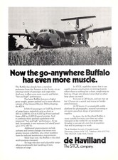 Buffalo By de Havilland STOL Krótki samolot do startu i lądowania Vtg Mag Print Ad na sprzedaż  Wysyłka do Poland