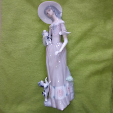 Porzellanfigur dame hunden gebraucht kaufen  Rosenberg