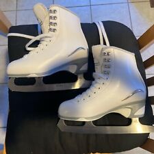 Usado, Un par de patines artísticos Jackson 450 blancos. Talla 3 con protectores de hoja.  segunda mano  Embacar hacia Argentina