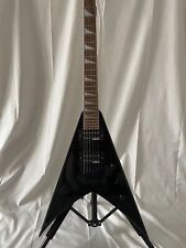 Guitarra Eléctrica Jackson Flying King V Personalizada de Fábrica Negra Brillante, usado segunda mano  Embacar hacia Argentina