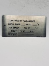 Vulcan hart certification for sale  Chillicothe