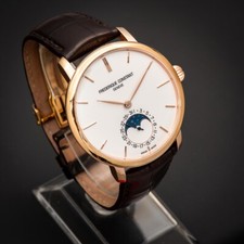 Usado, frederique constant moonphase slimline automatic FC-705X4S4/5/6 watch gold plate comprar usado  Enviando para Brazil