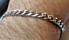 Bracelet gourmette maillons d'occasion  Perros-Guirec