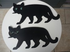 Schwarze blechkatzen glasaugen gebraucht kaufen  Haslach