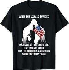 Camiseta With The USA So Divided I'm Just Glad To Be On The Side 4th Of July comprar usado  Enviando para Brazil