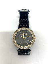 Usado, Relógio de pulso feminino Michael Kors preto e moldura de joia (funciona) comprar usado  Enviando para Brazil