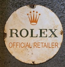 Rolex enamel sign for sale  DUDLEY