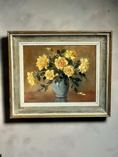 Vintages floral oil for sale  LOUGHBOROUGH