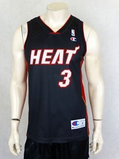 Miami Heat NBA Koszula Jersey Trykot Kamizelka Champion S Wade #3 na sprzedaż  PL