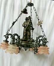 Candelabro vintage francês 1970 resina fundida palhaço circo tons de vidro rosa , usado comprar usado  Enviando para Brazil
