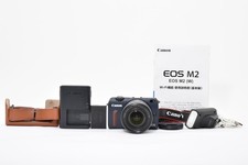 Câmera Digital Canon EOS M2 Body Bay Azul com Lente 18-55mm /90EX SPEEDLITE [Exc+] comprar usado  Enviando para Brazil