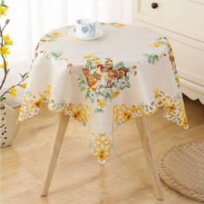 Toalha de mesa luxuosa cetim renda bordada toalha de mesa festa housheold comprar usado  Enviando para Brazil