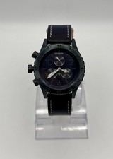 Relógio de pulso NIXON refinado "The 38-20 Chrono" cronógrafo couro azul/marrom comprar usado  Enviando para Brazil