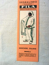 Segnalibro fila maschere usato  Lucca
