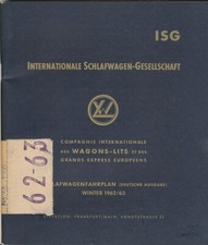 Isg ciwl schlafwagenfahrplan gebraucht kaufen  Köln