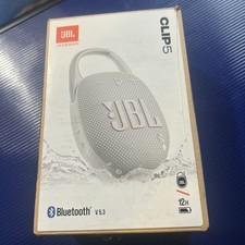 Alto-falante JBL Clip 5 portátil à prova d'água sistema de alto-falante sem fio branco, usado comprar usado  Enviando para Brazil