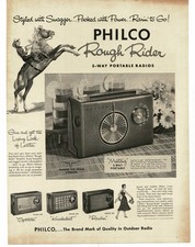 1956 Philco Mustang Rádio Portátil Rough Rider cowboy a cavalo Vintage Impressão Anúncio comprar usado 1956 Philco Mustang Rádio Portátil Rough Rider cowboy a cavalo Vintage Impressão Anúncio comprar usado  Enviando para Brazil