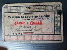 Tessera legittimazione carne usato Tessera legittimazione carne usato  Thiene