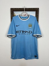 Camiseta masculina Manchester City Home futebol 2013 Nike azul GG comprar usado  Enviando para Brazil