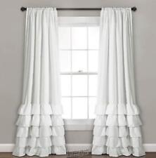 Exuberante Decoração Painel De Cortina Janela Allison Conjunto Branco comprar usado  Enviando para Brazil