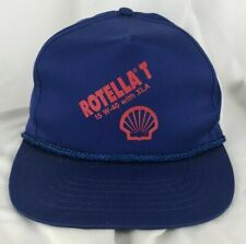 Chapéu caminhoneiro vintage "Shell Rotella T 15 W-40 com XLA" Snapback com corda, usado comprar usado  Enviando para Brazil