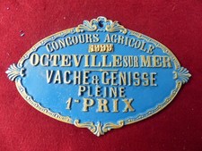 Plaque concours agricole d'occasion  Saint-Romain-de-Colbosc