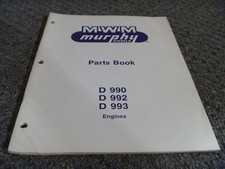 Manual de peças de motor diesel MWM Murphy D990 D992 D993 xz comprar usado  Enviando para Brazil