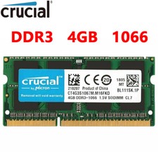 Notebook CRUCIAL DDR3 4GB 1066 MHz PC3-8500 SODIMM 204 pinos memória RAM 1.5V comprar usado Notebook CRUCIAL DDR3 4GB 1066 MHz PC3-8500 SODIMM 204 pinos memória RAM 1.5V comprar usado  Enviando para Brazil