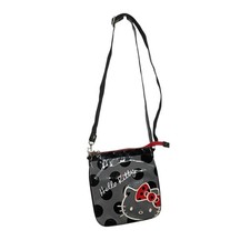 Usado, Bolsa tiracolo Sanrio Hello Kitty bolinhas cinza preta bordada anos 2000 comprar usado  Enviando para Brazil