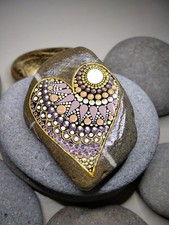 Herz mandala stein gebraucht kaufen  Friedrichshafen