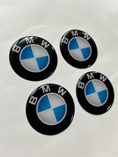Usado, 4x BMW Silikon Felgenemblem Aufkleber Nabenkappen Mitte Radkappe Logo Decal comprar usado  Enviando para Brazil