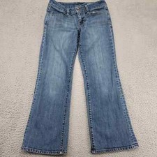 Jeans Gap Feminino 6 Azul Denim Curvey Elástico Bolsos Desgastados Casual comprar usado  Enviando para Brazil