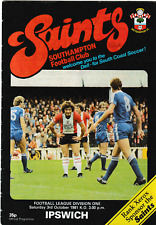 Southamton football programs for sale  SHANKLIN