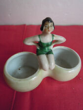 Salière baigneuse porcelaine d'occasion  Écos