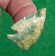 PONTA DE PROJÉTIL JASPE MOICANO FINA 1-1/8" ELKO OREGON PONTA DE FLECHA VERDE E BRANCA comprar usado  Enviando para Brazil