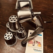 Usado, Saladmaster Vintage Cinco Estrelas Processador de Alimentos Picador Triturador Fatiador 5 Cones comprar usado  Enviando para Brazil