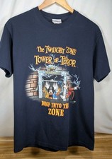 Usado, Camiseta Vintage Disney The Twilight Zone Torre do Terror Tamanho Médio Azul comprar usado  Enviando para Brazil