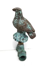 Torneira de água para pássaros de bronze cisne branco jardim externo pátina Verdigris vintage comprar usado  Enviando para Brazil
