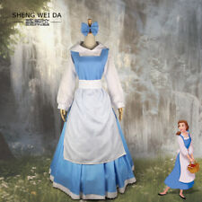 Fatos de Carnaval Halloween fantasia vestido de empregada doméstica princesa Bela e a Fera, usado comprar usado  Enviando para Brazil