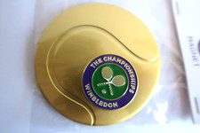 ÍMÃ OFICIAL BOLA DE TÊNIS DOURADA CAMPEONATO WIMBLEDON NOVO EM FOLHA comprar usado  Enviando para Brazil