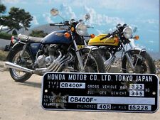 Placa de quadro personalizada Honda CB400F, número do chassi GRAVADO, mais informações abaixo comprar usado  Enviando para Brazil