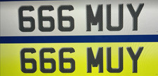Cherished number plate for sale  CRAMLINGTON